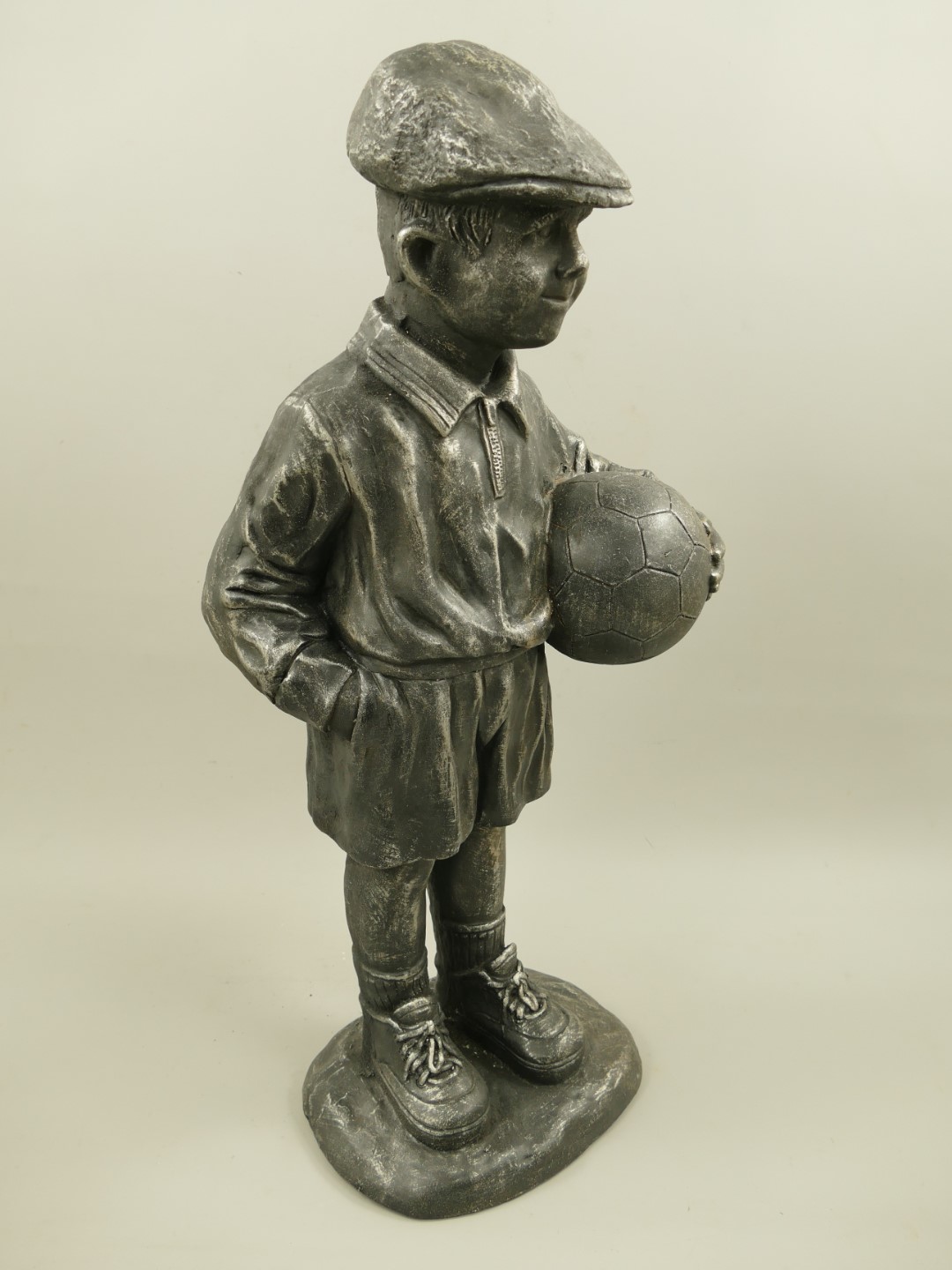 (*)RAUS*PREIS Kind Ball Kunststein(MGO)Grau H.78cm