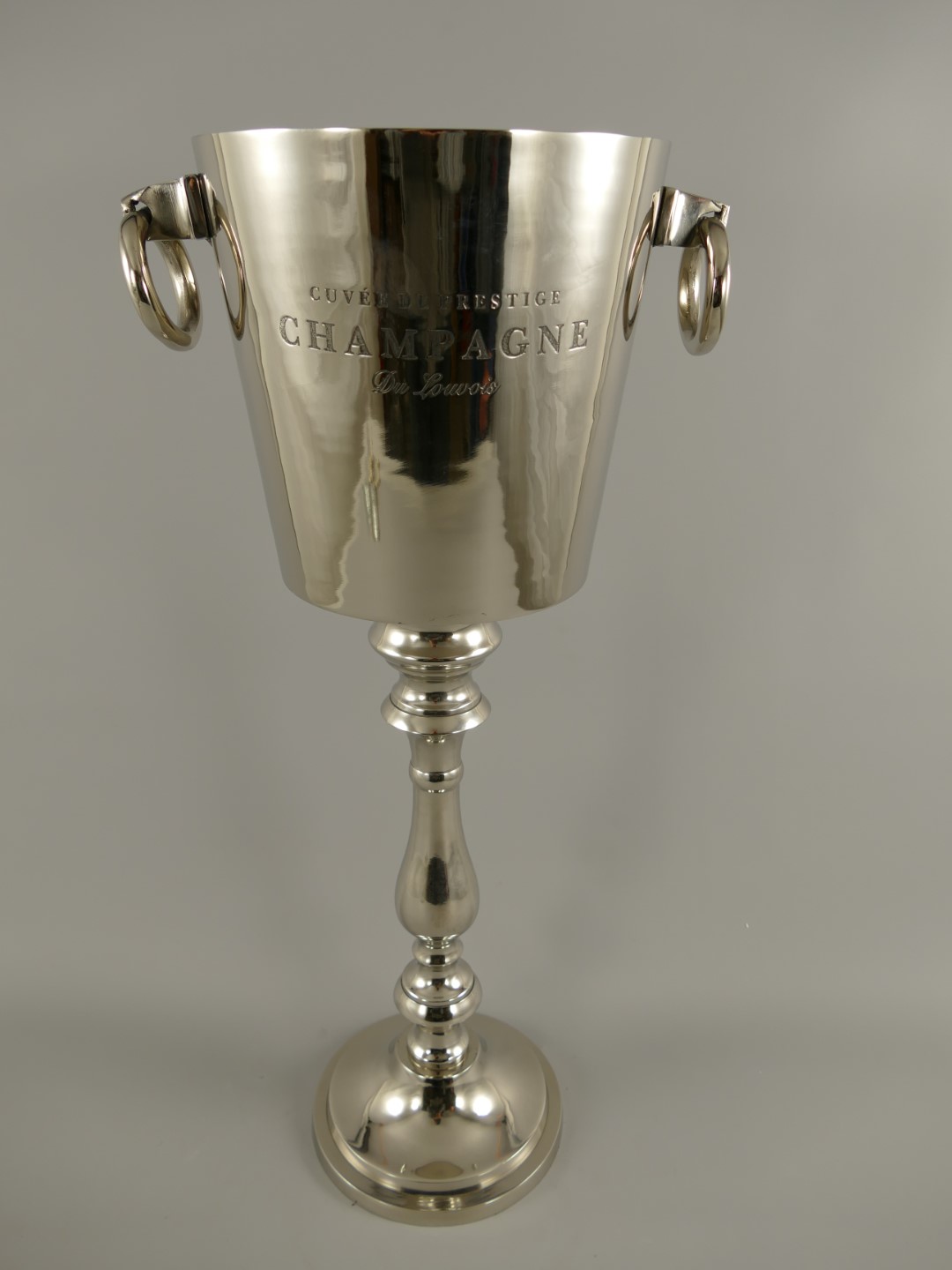 Weinkühler Sektkühler Alu vernickelt H.66x32cm Weinkühler Sektkühler Alu vernickelt H.66x32cm