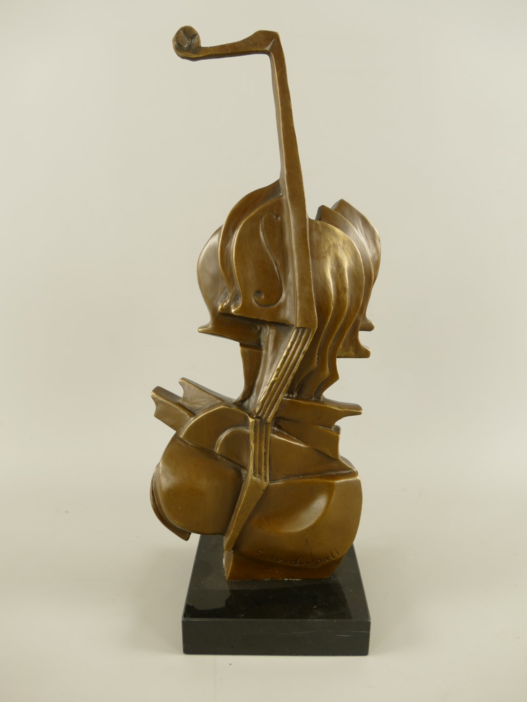 Figur Bronze Geige H.41x16cm