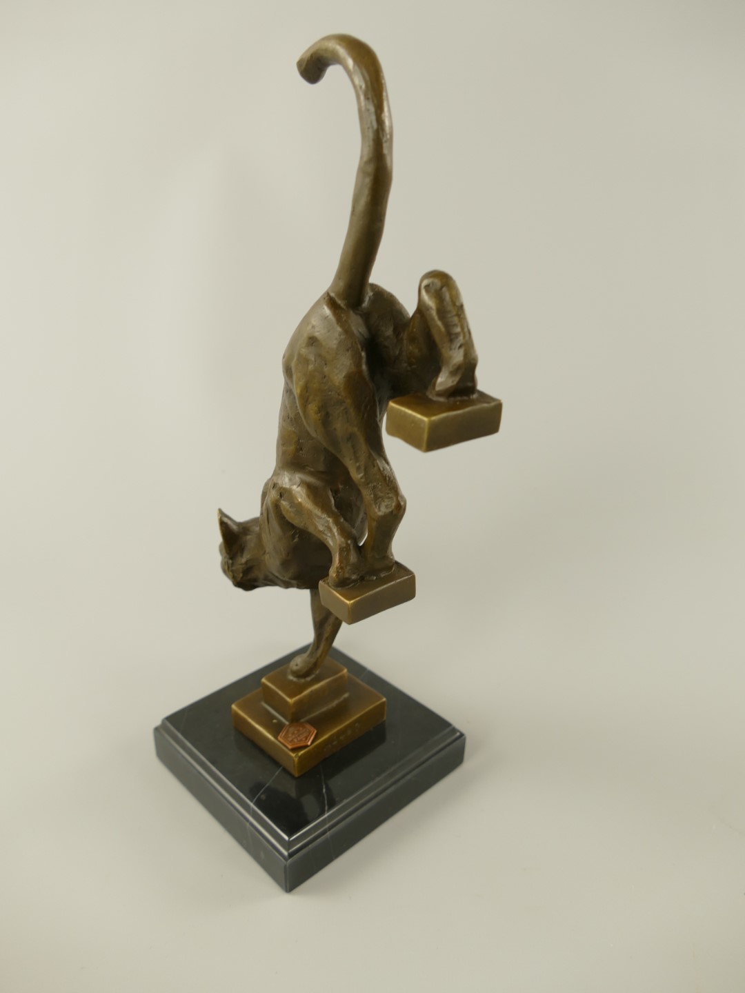 Figur Bronze Katze H.29x14cm