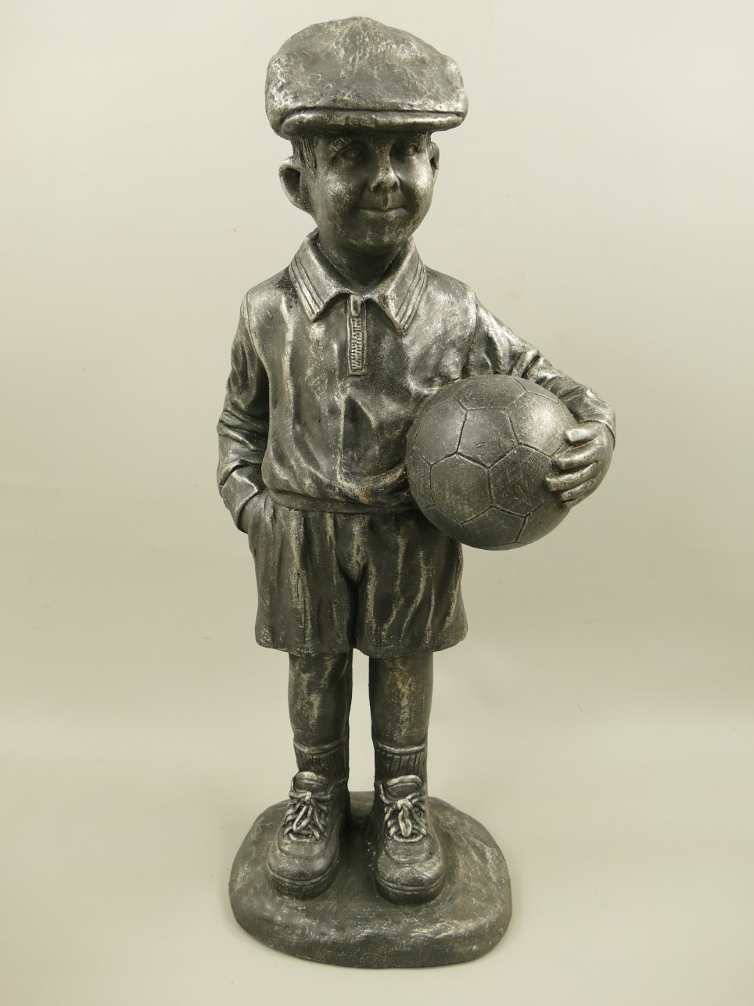 (*)RAUS*PREIS Kind Ball Kunststein(MGO)Grau H.78cm