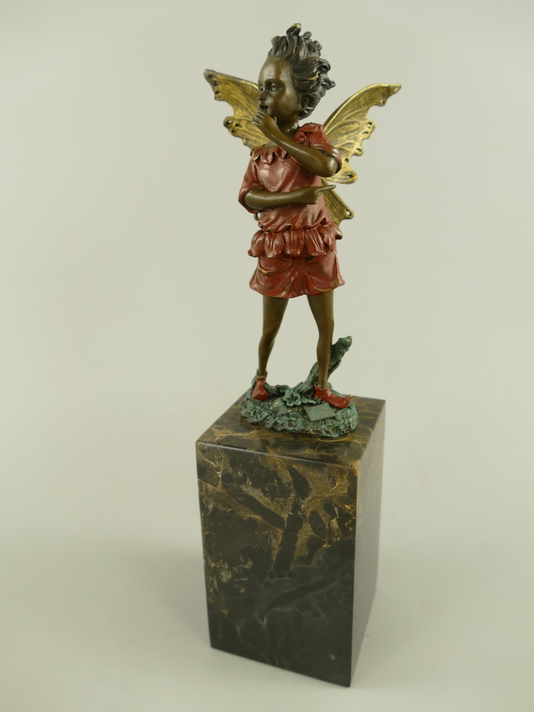 *RAUS*PREIS* Figur Bronze Elfe Farbige H.32x9cm