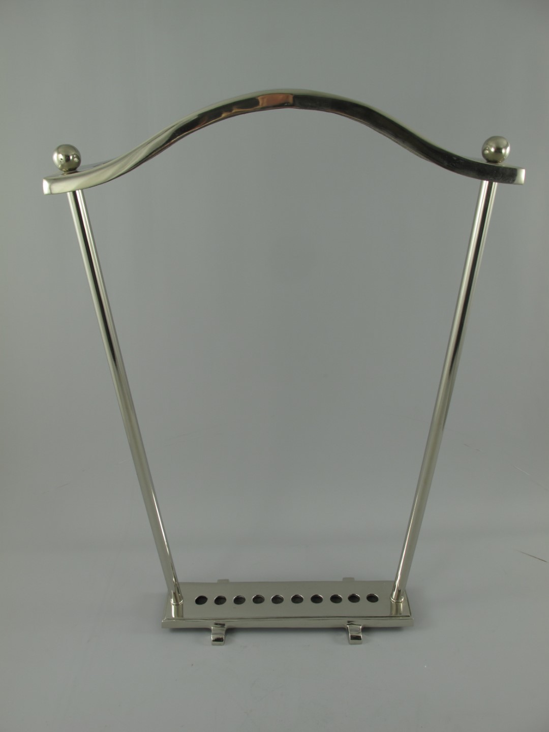 Ständer(10-Stocke) Alu vernickelt H.75cm
