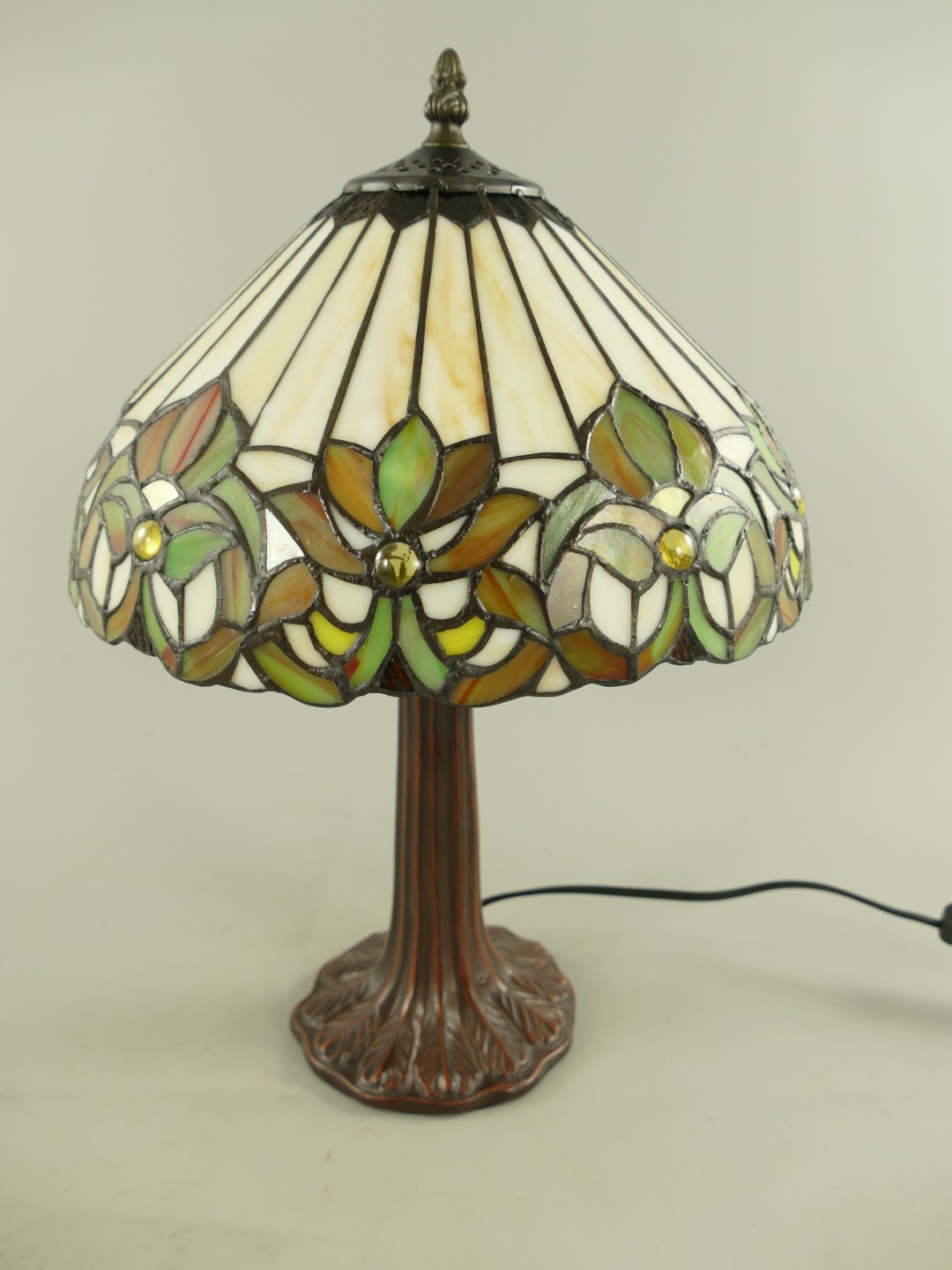 Lampe Tiffany fassung E27 H.42cm