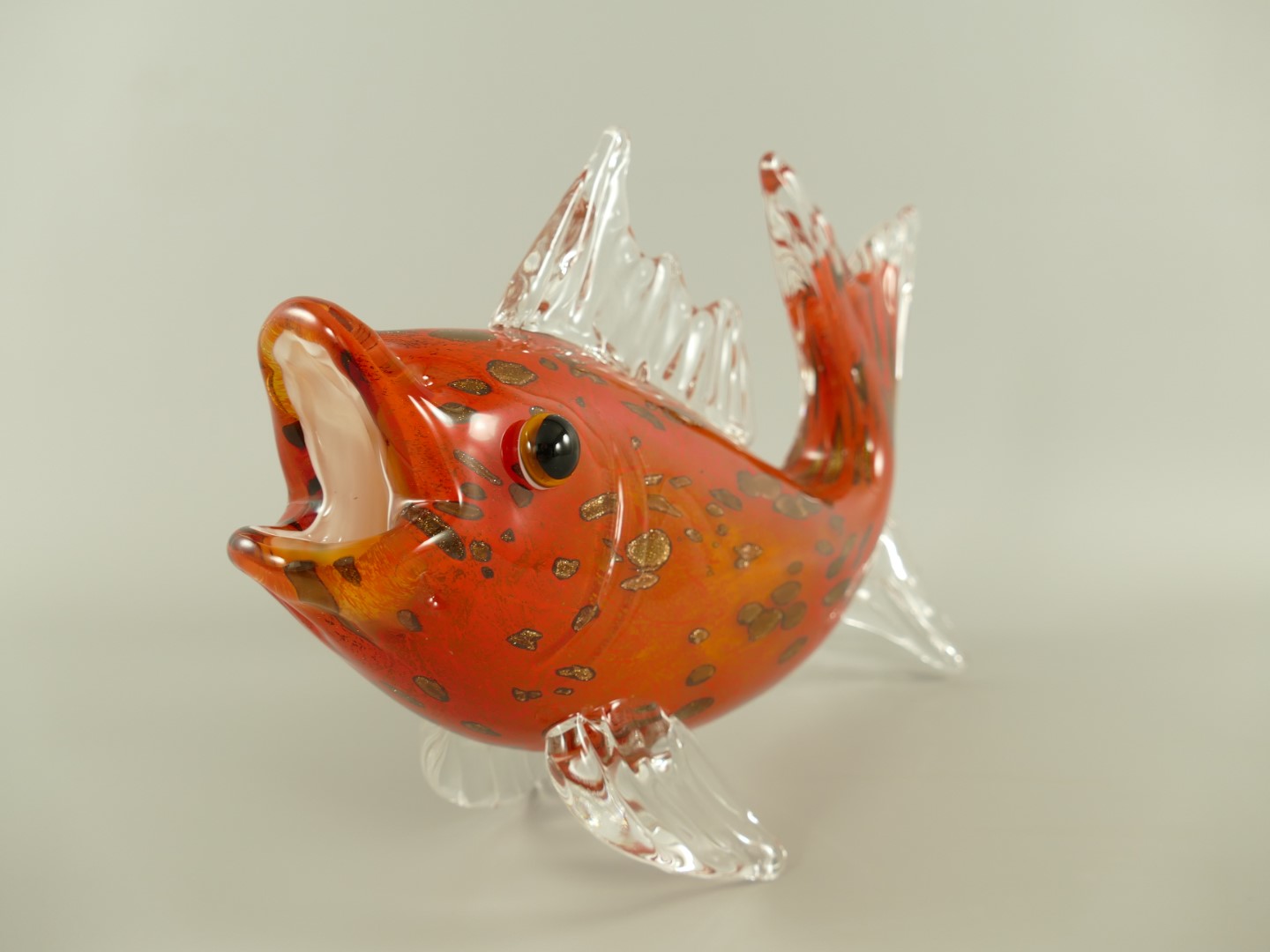 Glasfigur Fisch farbe L.35x22cm