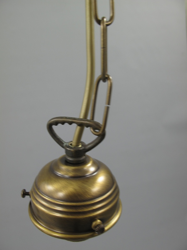 Gehänge Messing brüniert o.Schirm (GST)Gh.6-H.70cm
