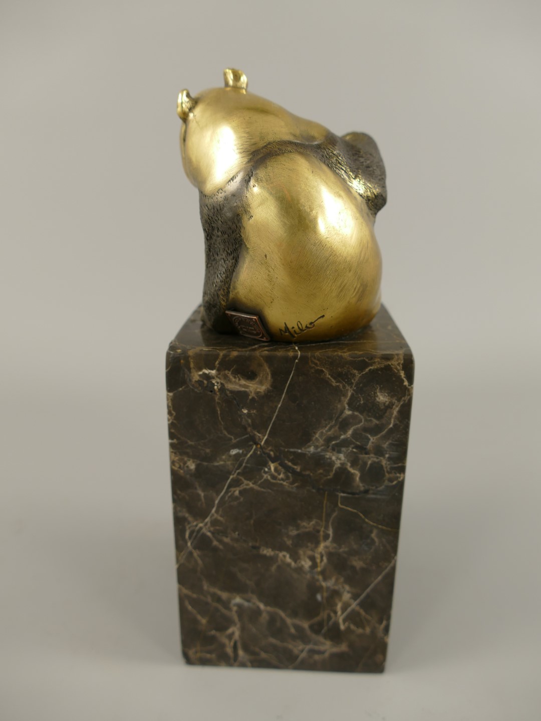 Bronze Figur Panda H.21x8cm