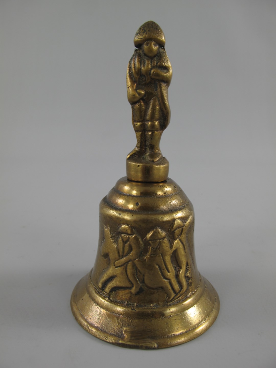 Tischglocke Messing brüniert Napoleon H.12x7cm Tischglocke Messing brüniert Napoleon H.12x7cm