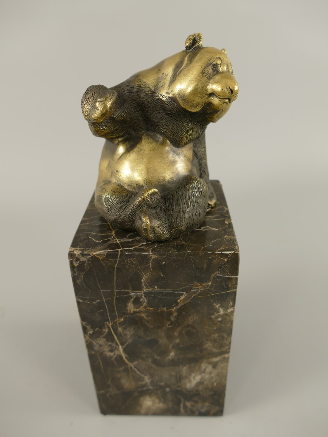Bronze Figur Panda H.21x8cm