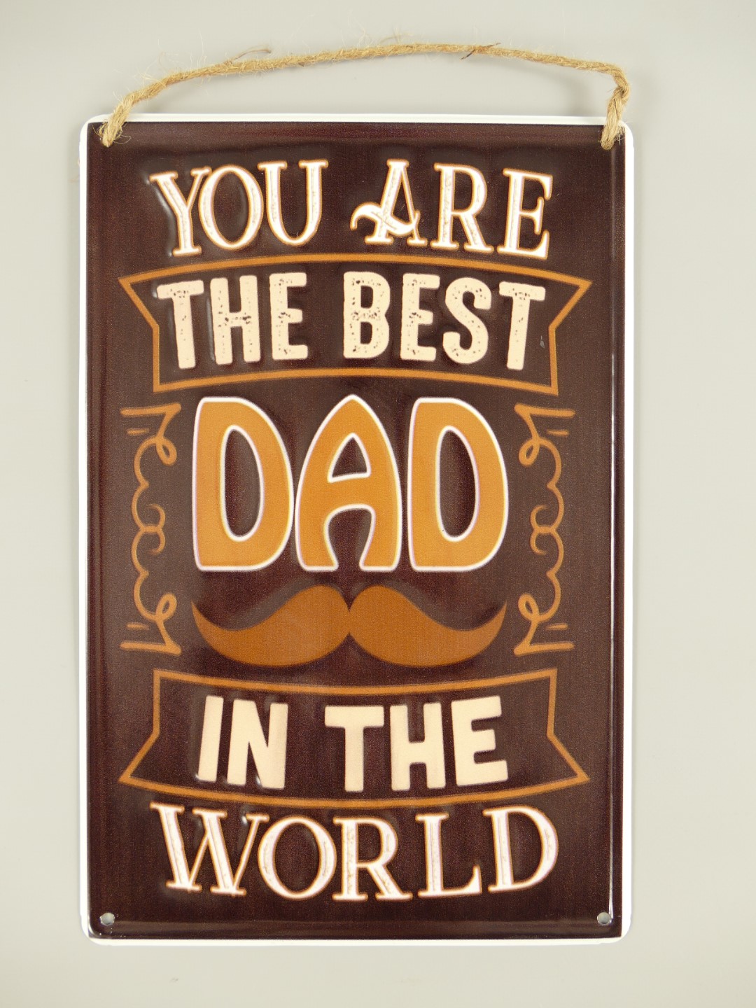 Wandschild(Gestanzt) The Best Dad H.30x20cm