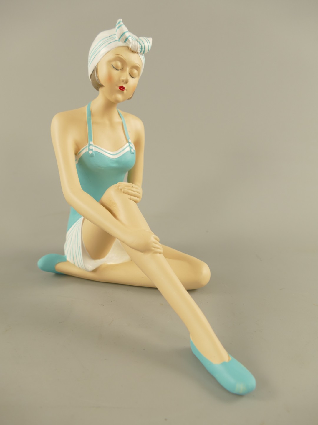 Badepuppe Polystein farbe H.16cm