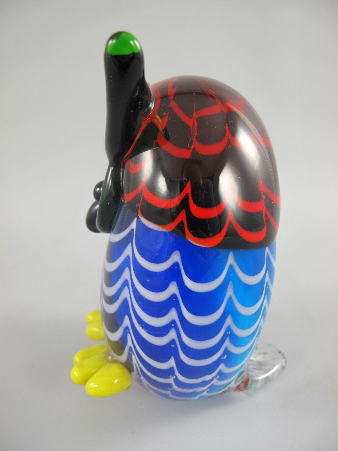 Glasfigur Uhu farbe H.13x10cm