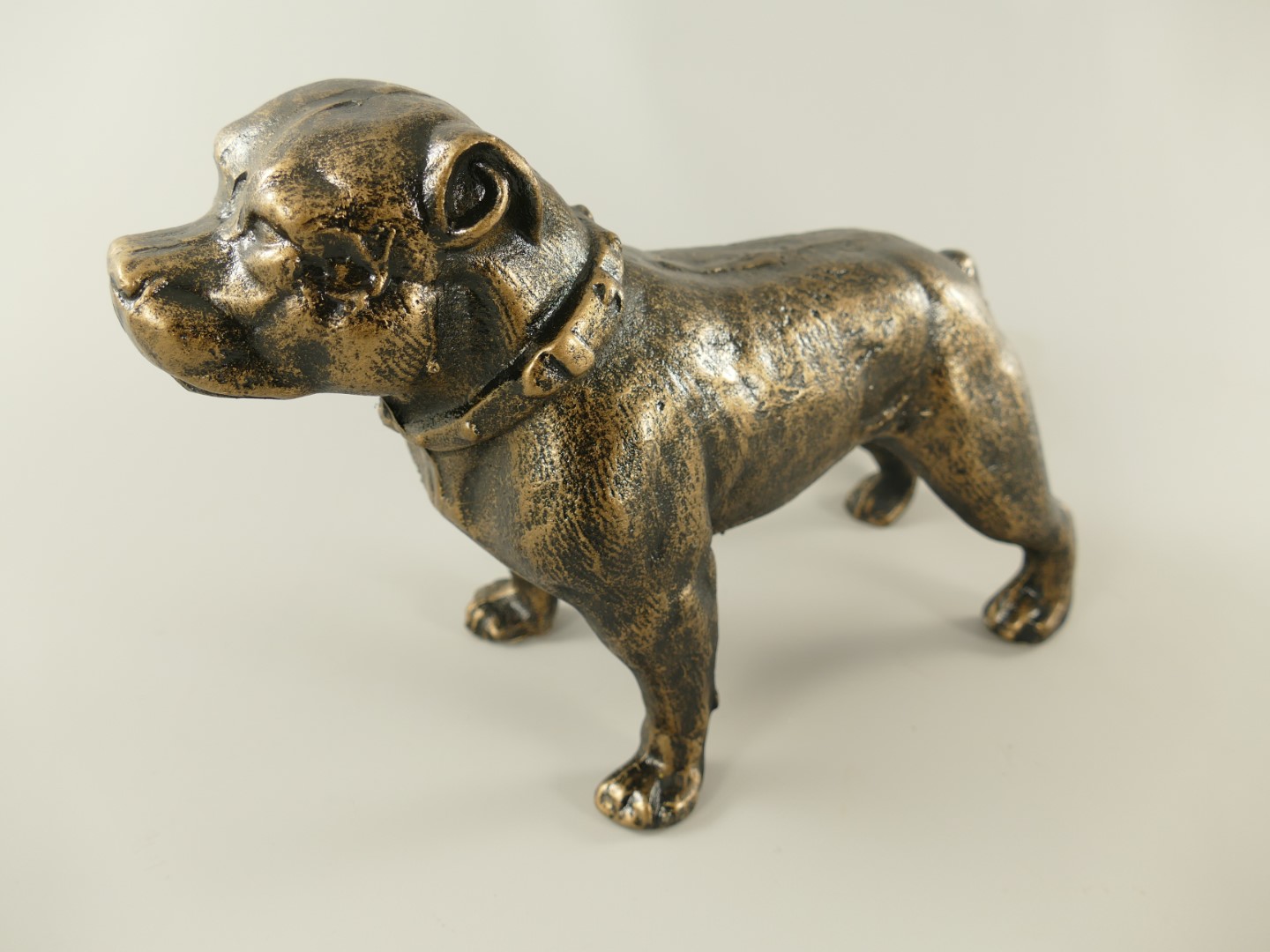 Hund Antik Eisen farbig L.30cm