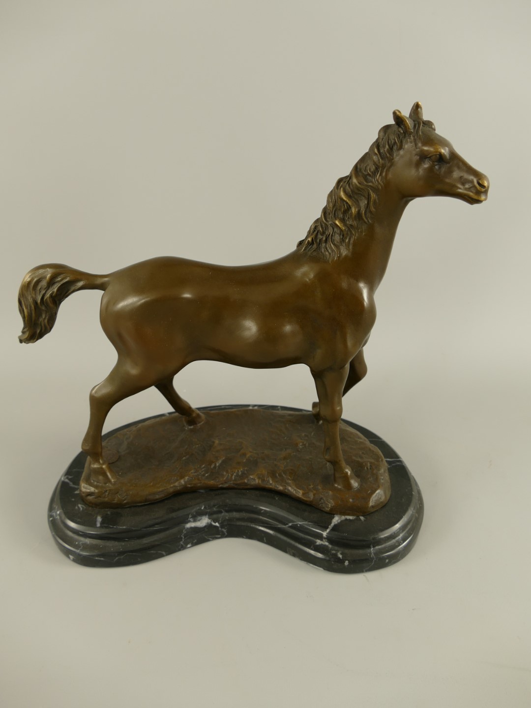 Figur Bronze Pferd H.30x29cm