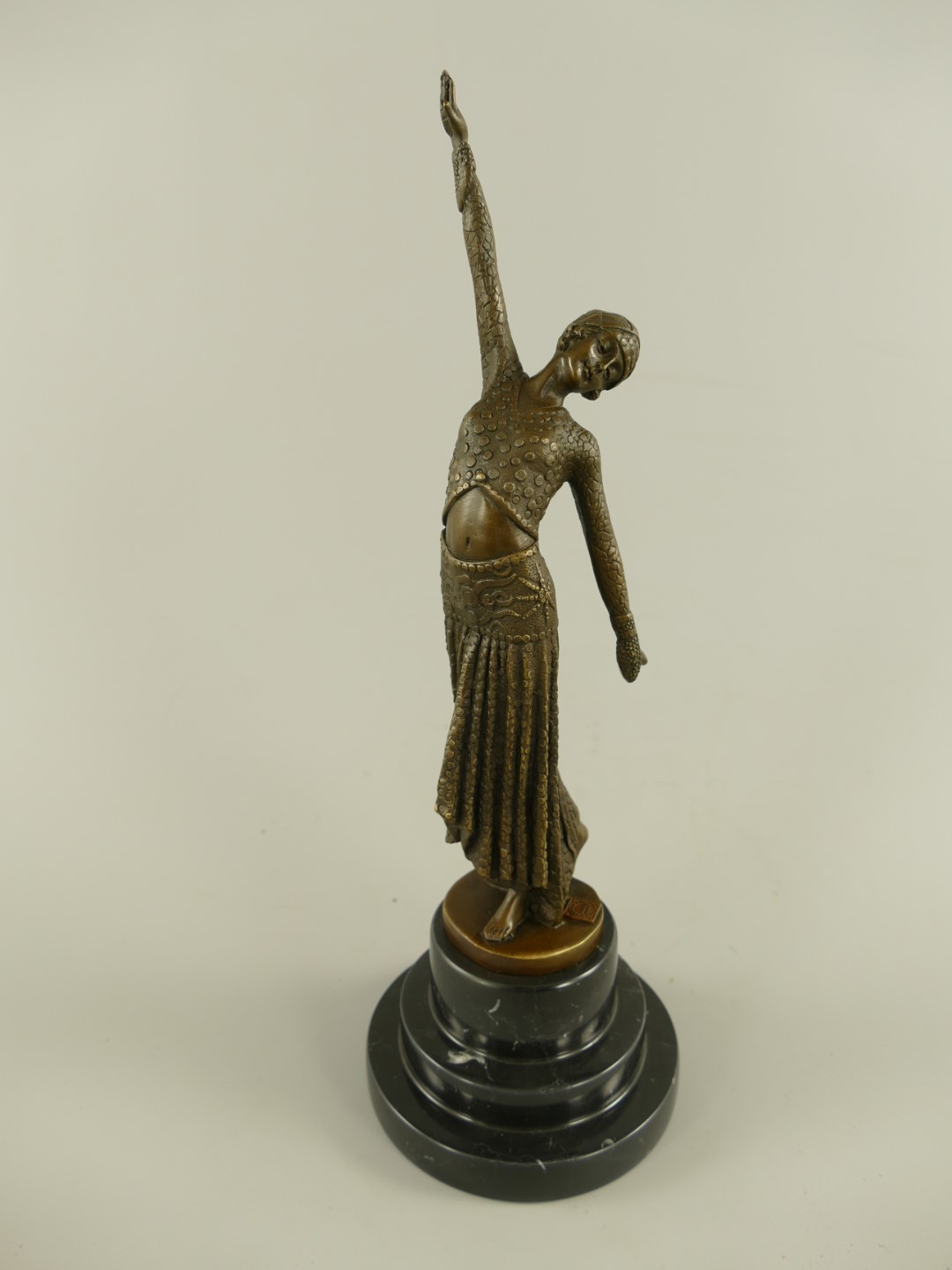 Figur Bronze Tänzerin H.38x13cm