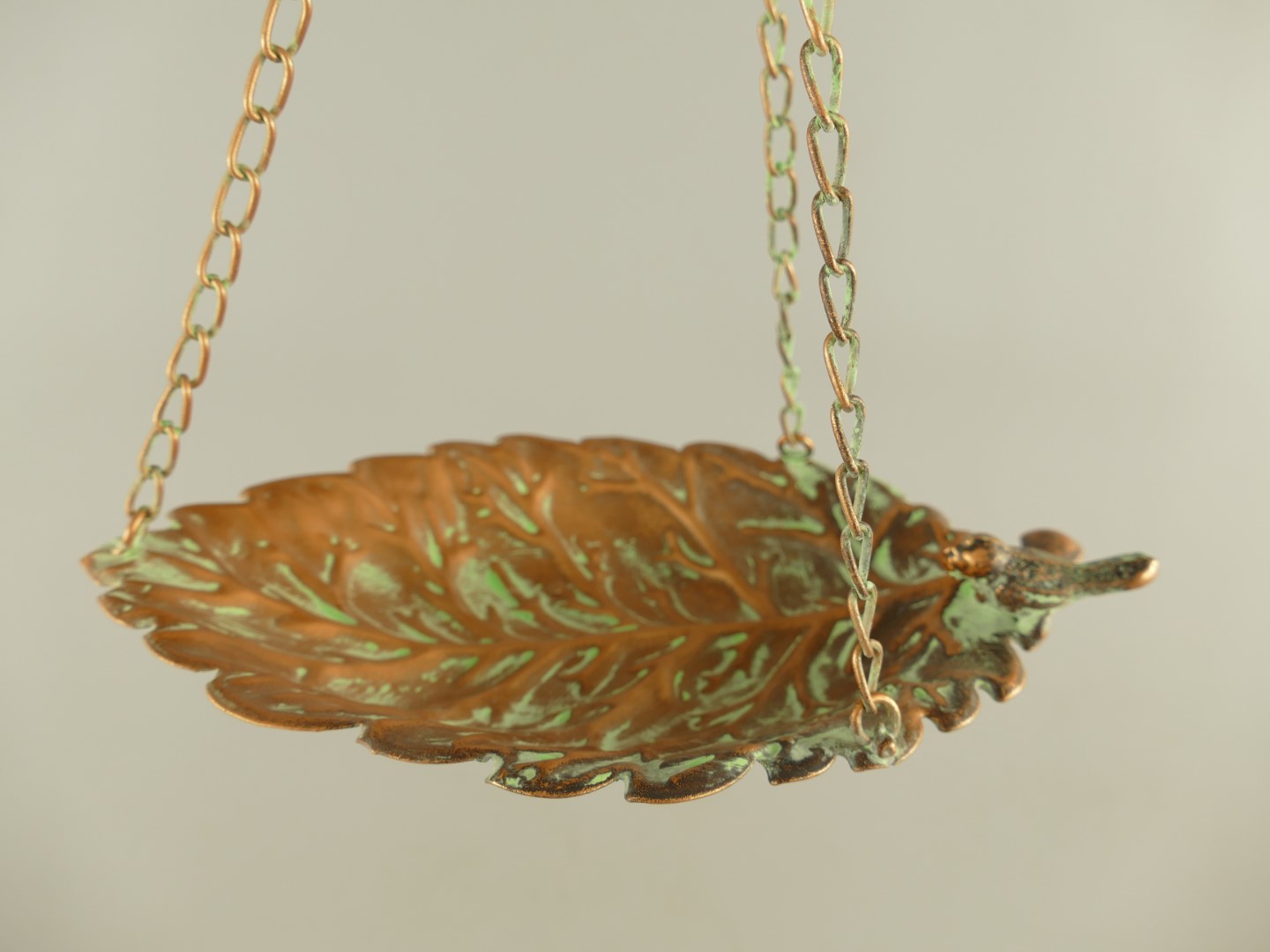 Vogeltränke/Fütterungsplatz Kupfer farbig H.35cm