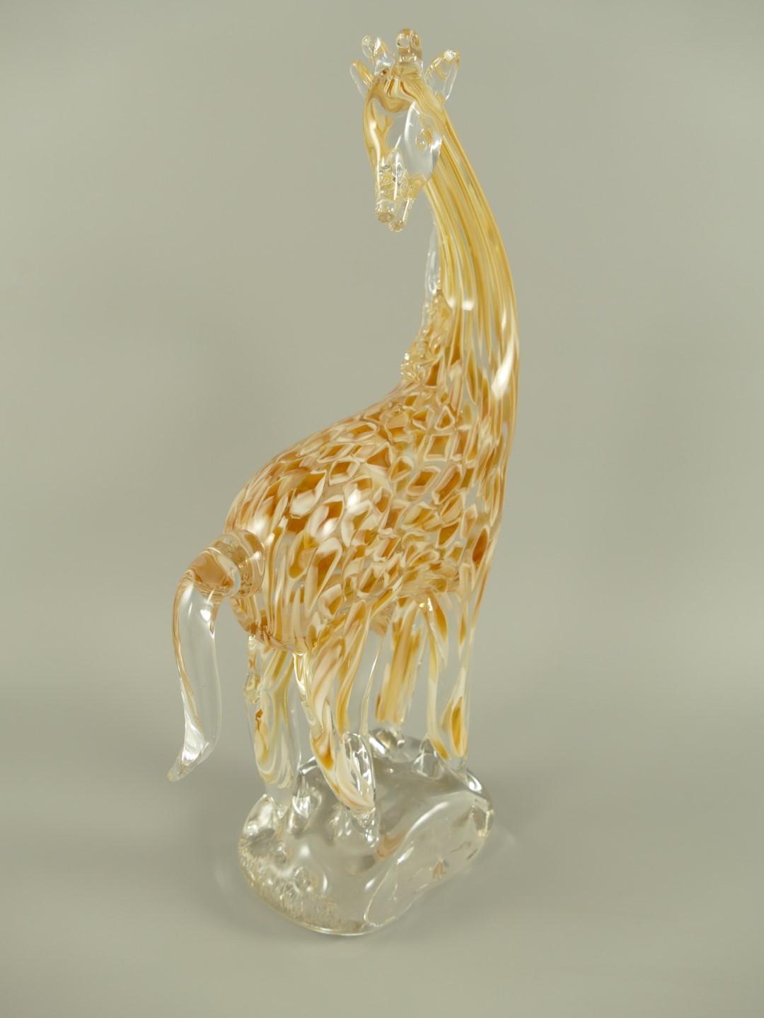 Glasfigur Giraffe farbe H.37cm