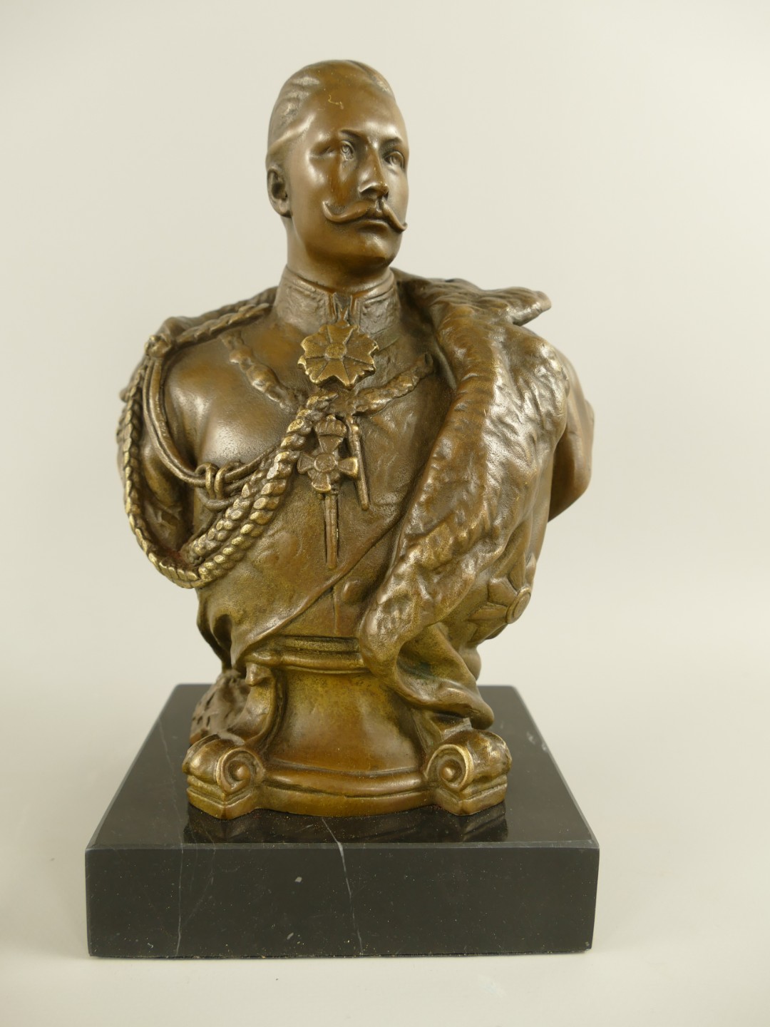 Figur Bronze Kaiser Wilhelm II. H.25x18x11cm