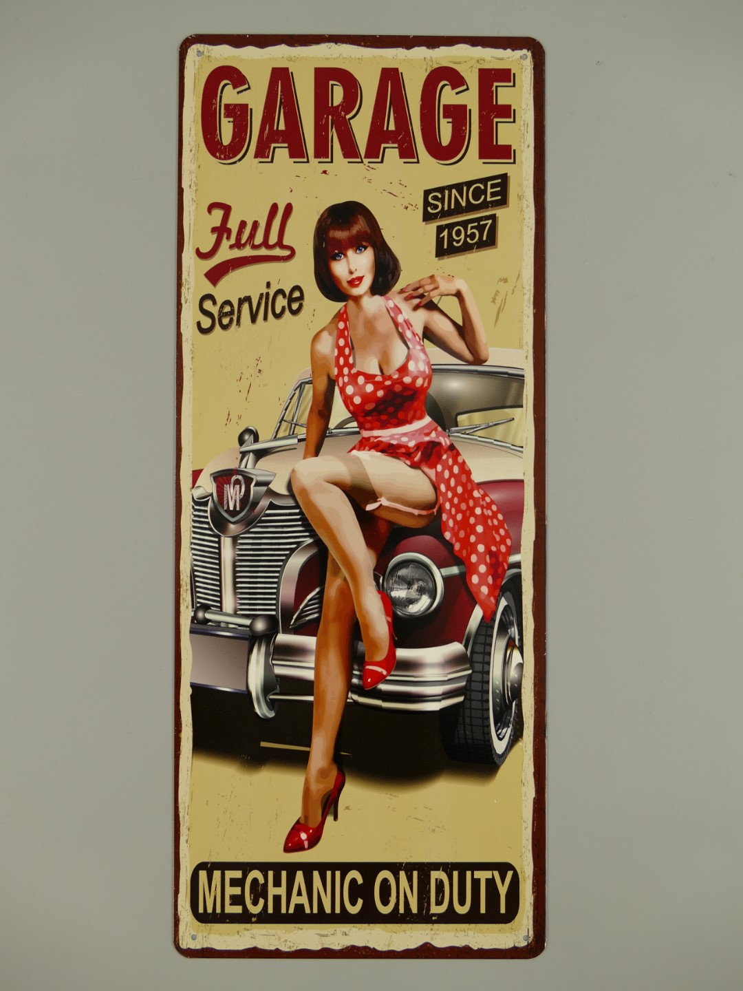 Wandschild Eisen Garage Full Service H.50x20cm