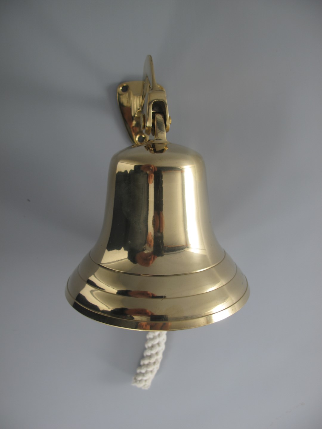 Glocke mit Haken Messing(IND) GLATT H.20-D.14cm