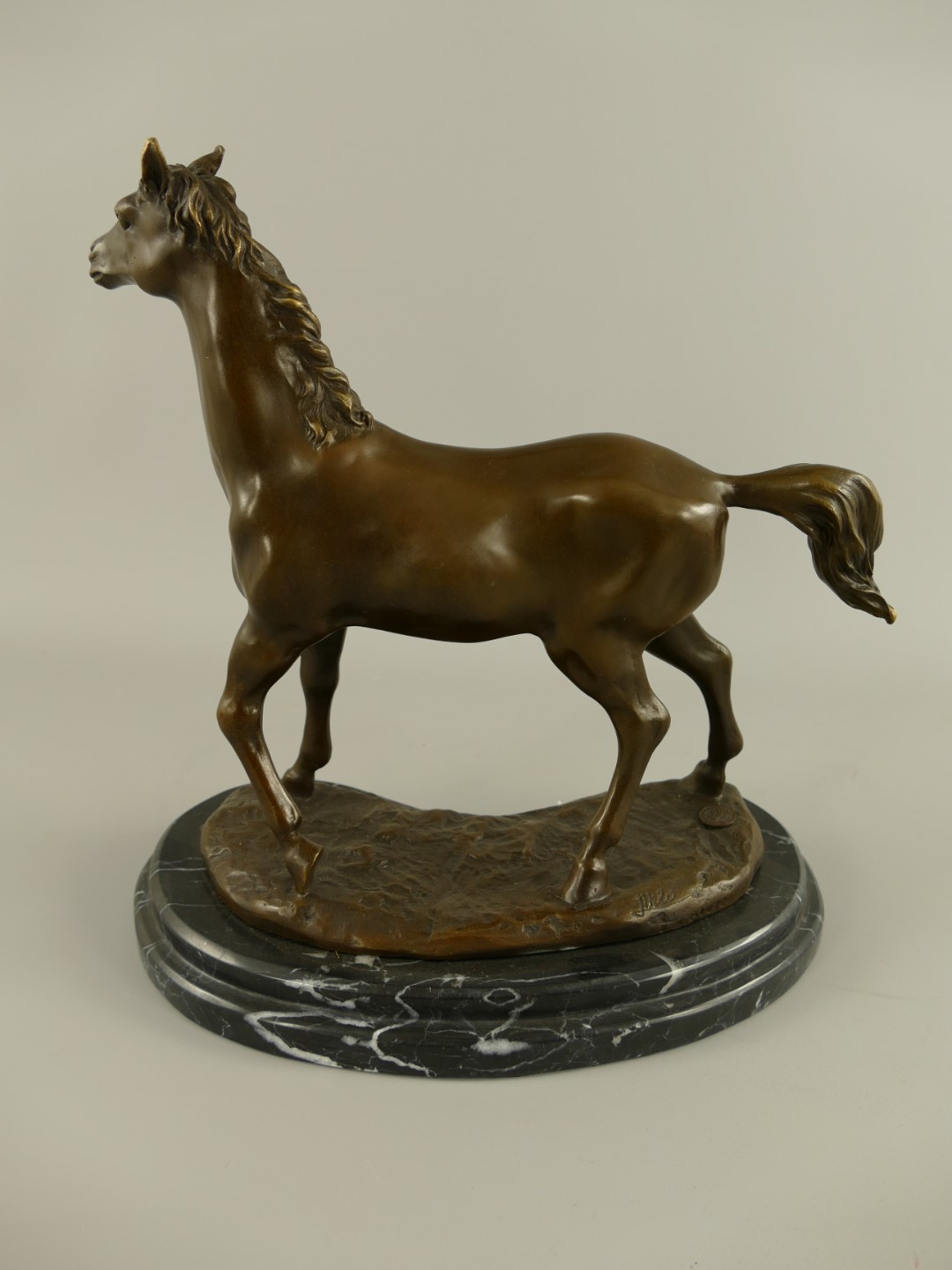 Figur Bronze Pferd H.30x29cm