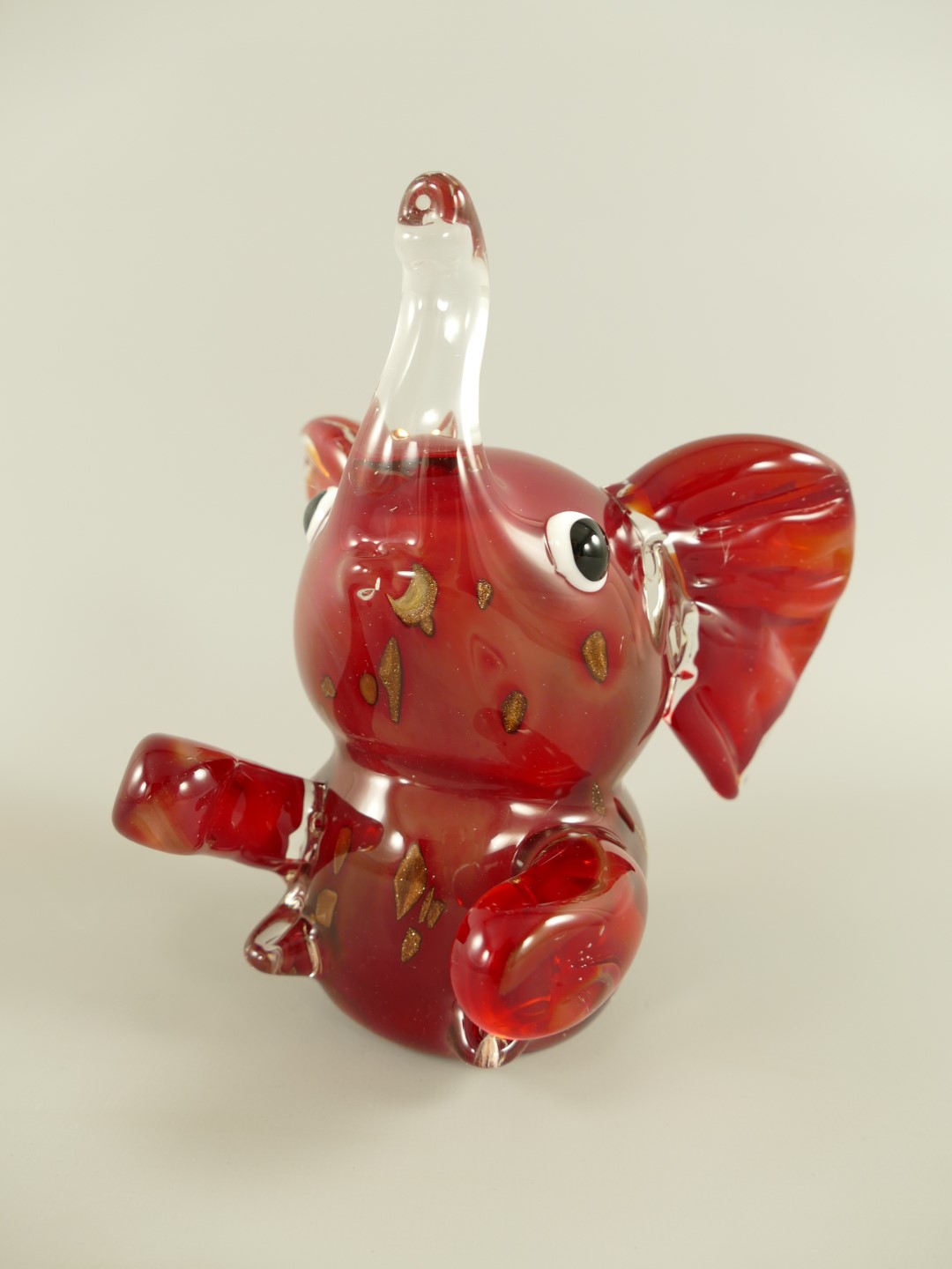 *ANG. Glasfigur Elefant farbe H17cm