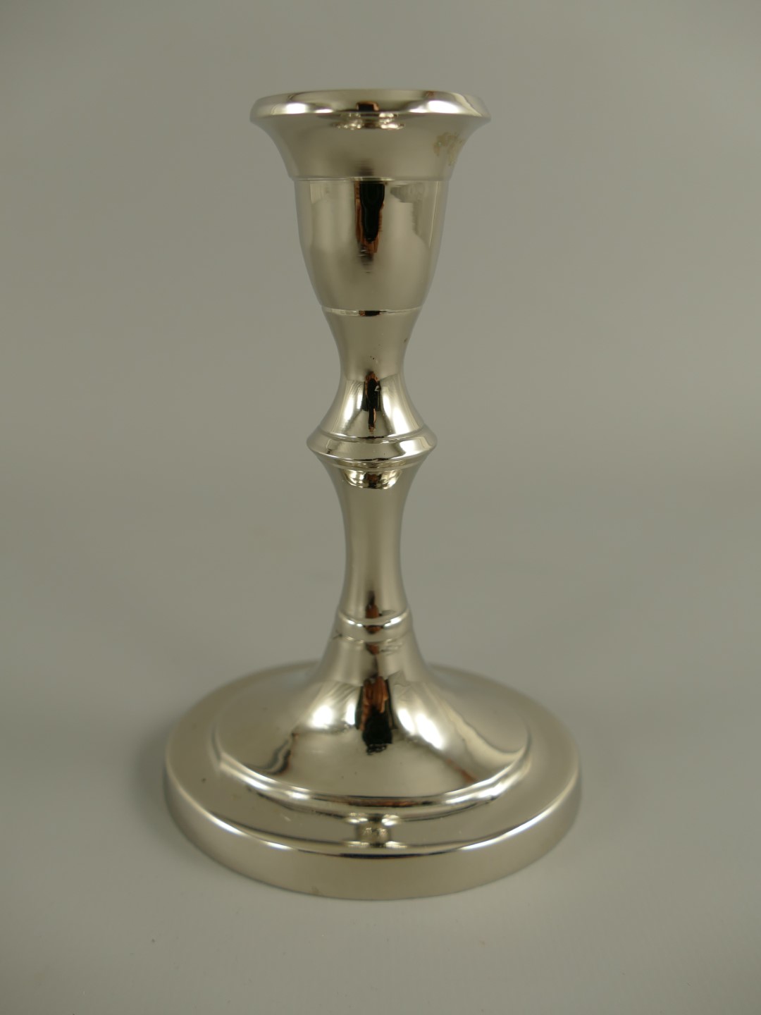 Vernickelter(MESSING) Leuchter H.13x8cm Vernickelter(MESSING) Leuchter H.13x8cm