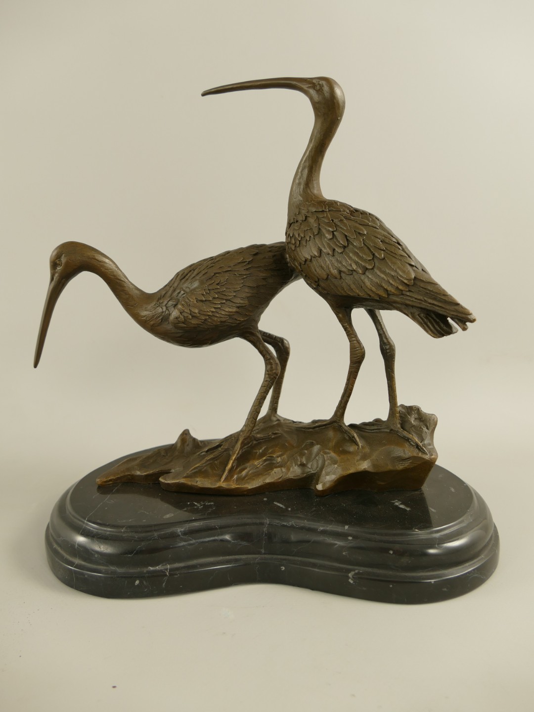 Figur Bronze Uferschnepfe H.24x24x15cm Figur Bronze Uferschnepfe H.24x24x15cm