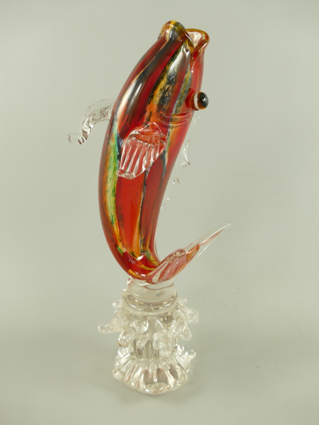 Glas Fisch farbe H.45x20cm