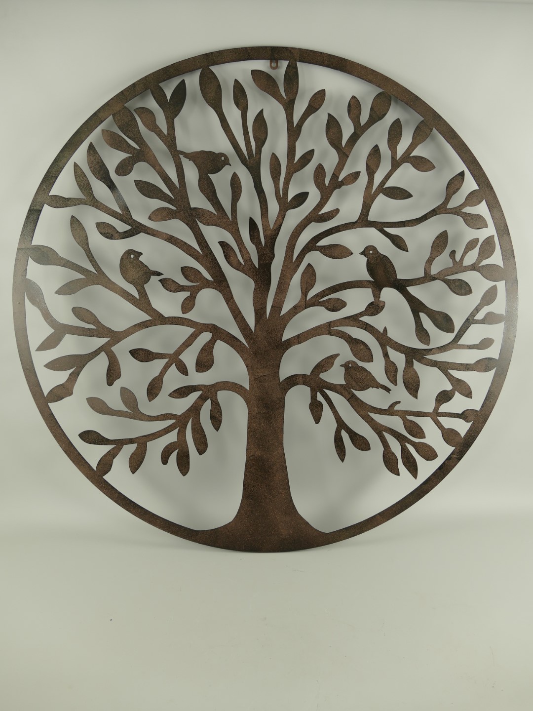 (*) Wand Ornament rustikal Eisen BAUM D.100cm
