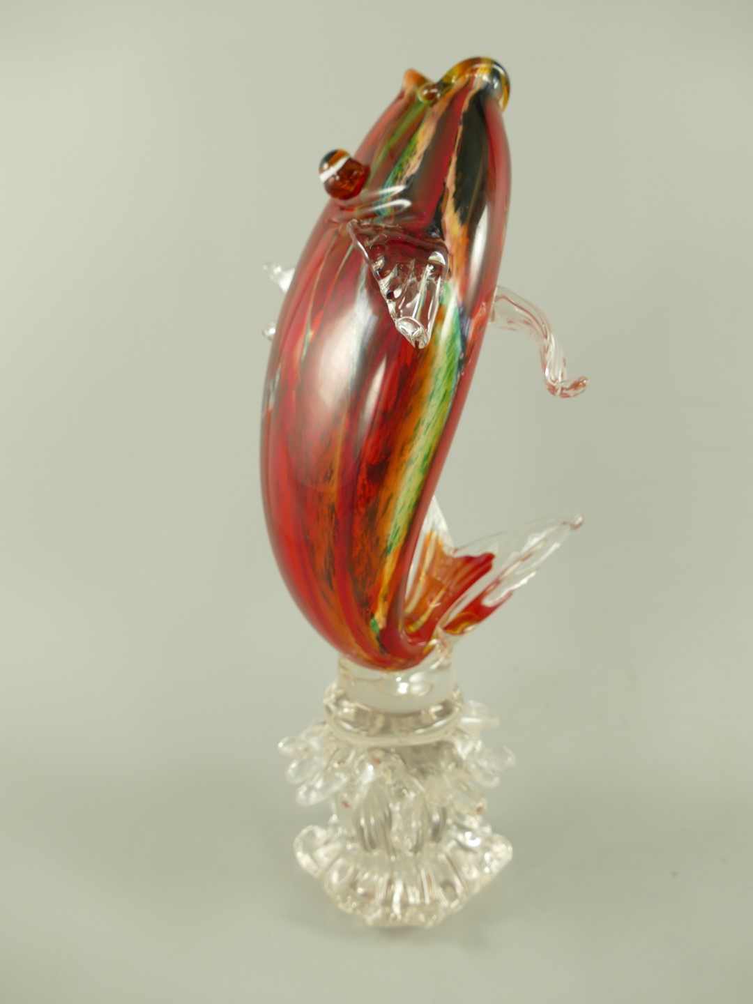 Glas Fisch farbe H.45x20cm