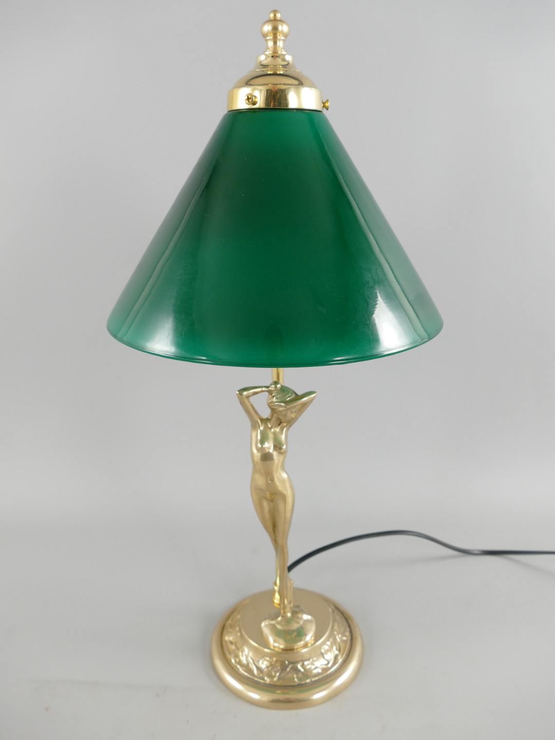 Lampe Messing Schirm(160.100G25) H.49cm Lampe Messing Schirm(160.100G25) H.49cm