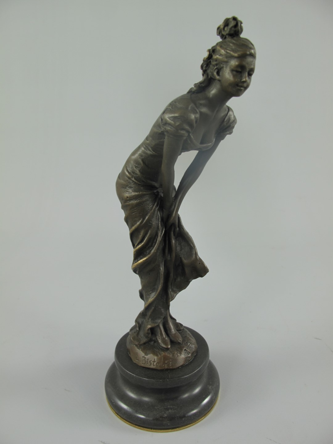 Figur Bronze FRAU H.22x8cm