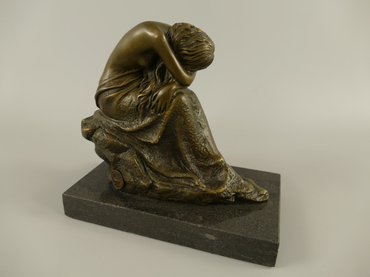 Figur Bronze Frau L.16x15cm