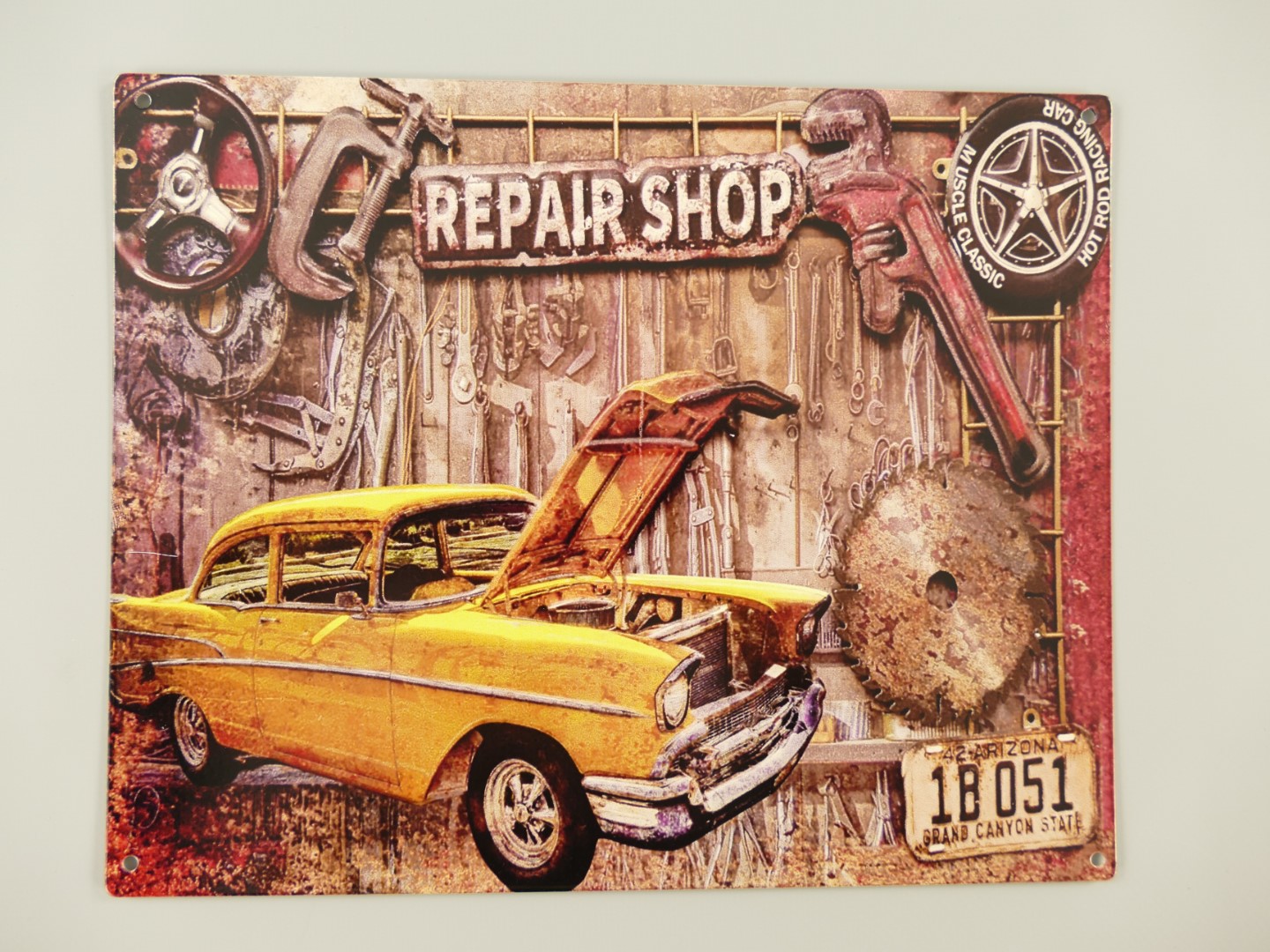 Wandschild Eisen Repair Shop L.25x20cm