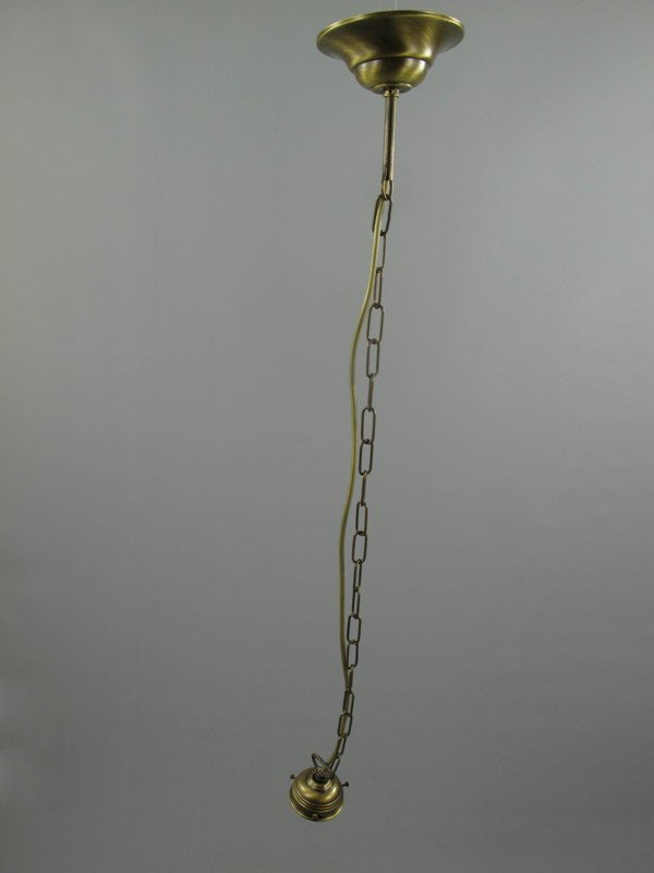 Gehänge Messing brüniert o.Schirm (GST)Gh.6-H.70cm