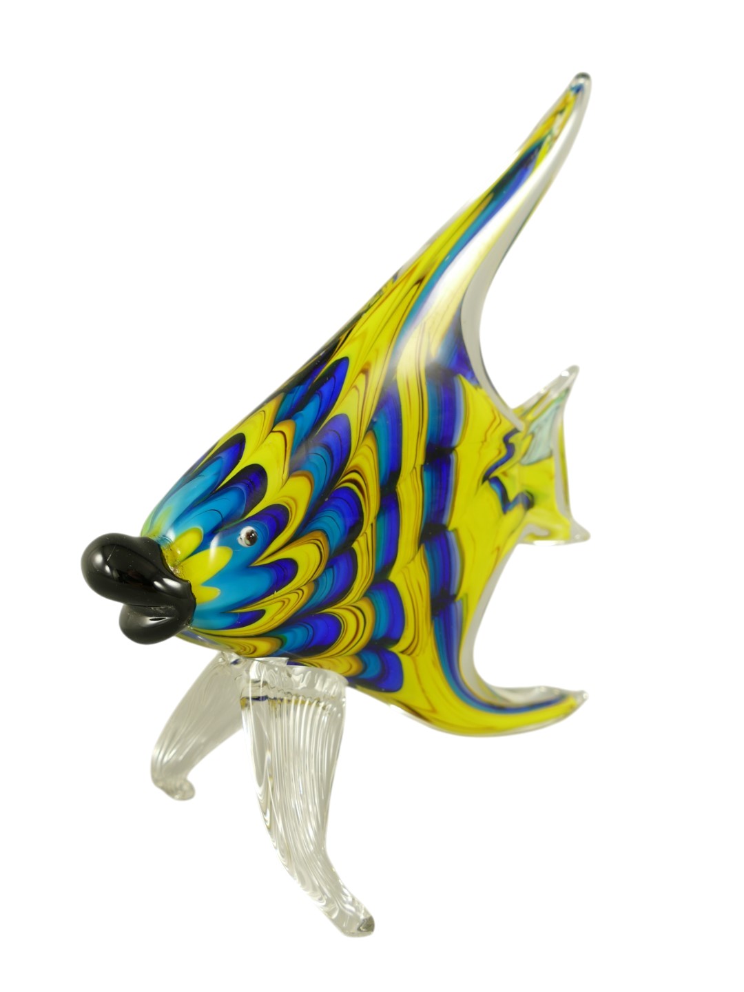 *ANG./JUNI Glasfigur Fisch farbe H.24cm