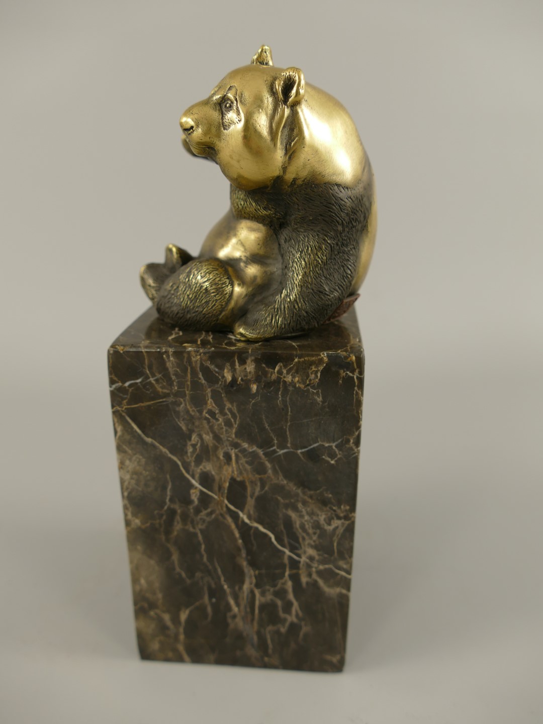 Bronze Figur Panda H.21x8cm