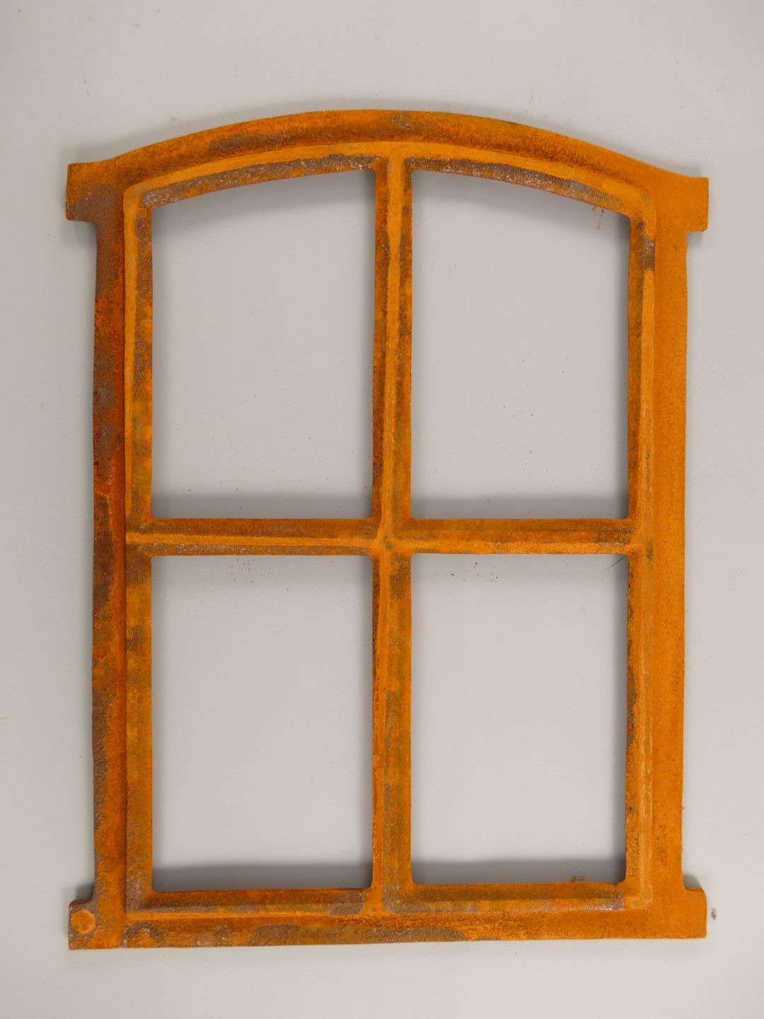 Fenster Gußeisen rostig farbig L.49x38cm Fenster Gußeisen rostig farbig L.49x38cm