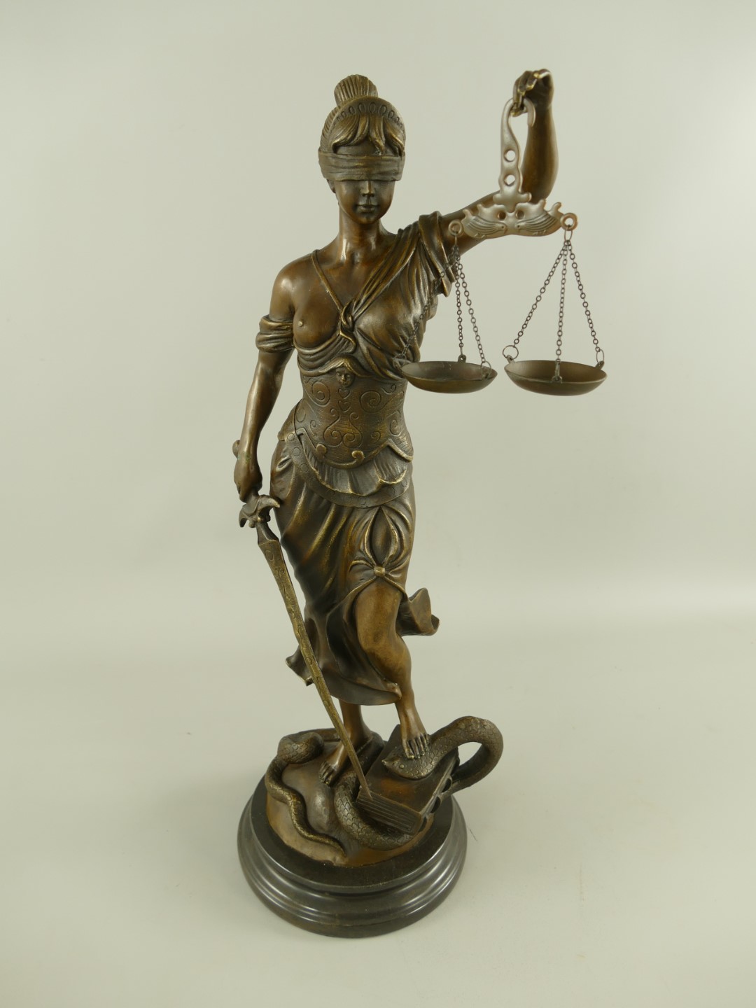 Justitia Bronze H.58x25cm