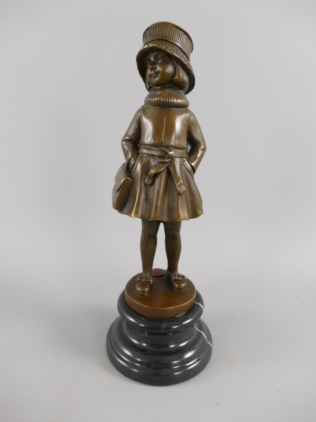 Figur Bronze Junges Mädchen H.28x10cm