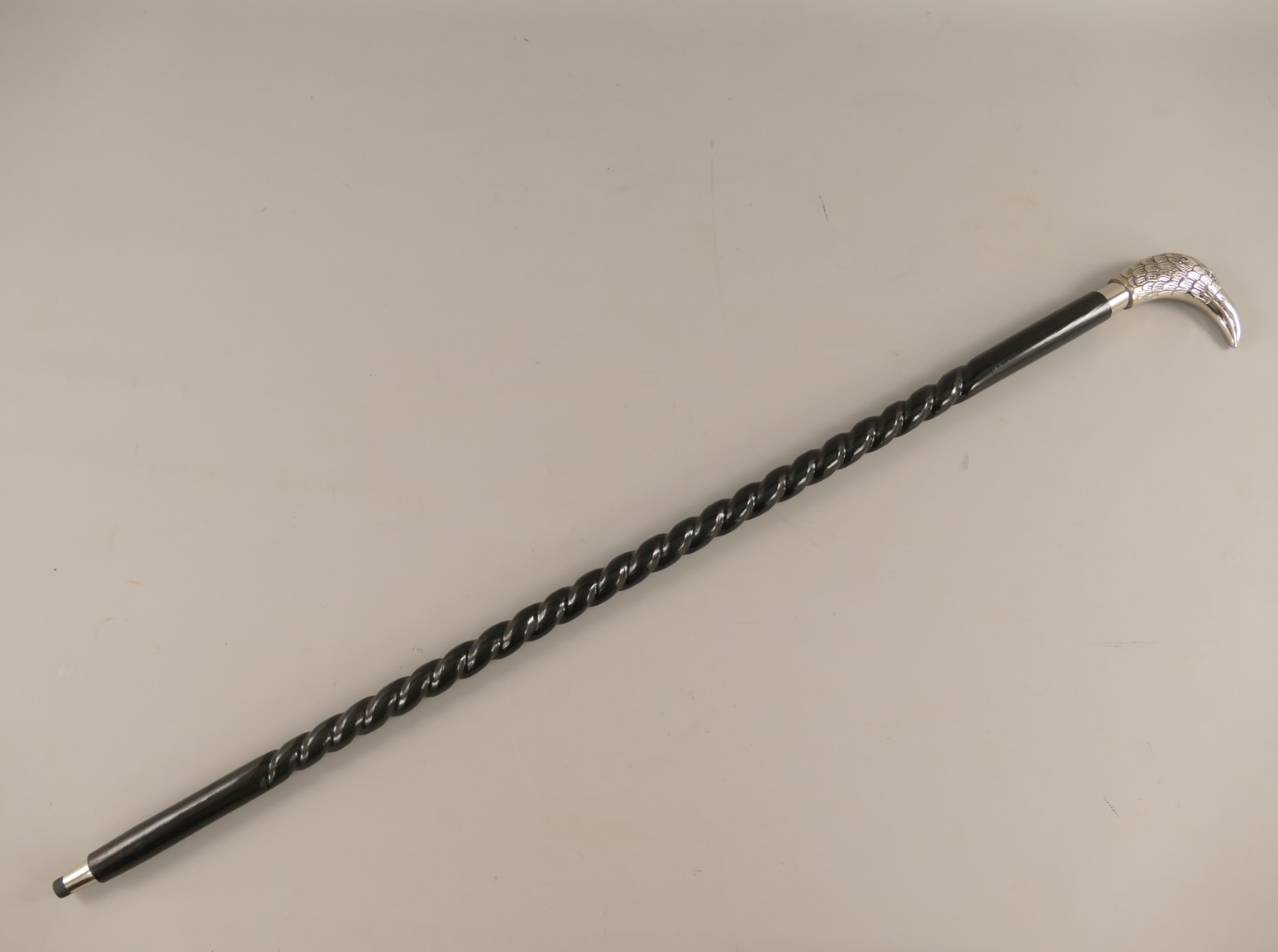 Spazierstock schwarz ADLER Holz/vernickelt L.94cm