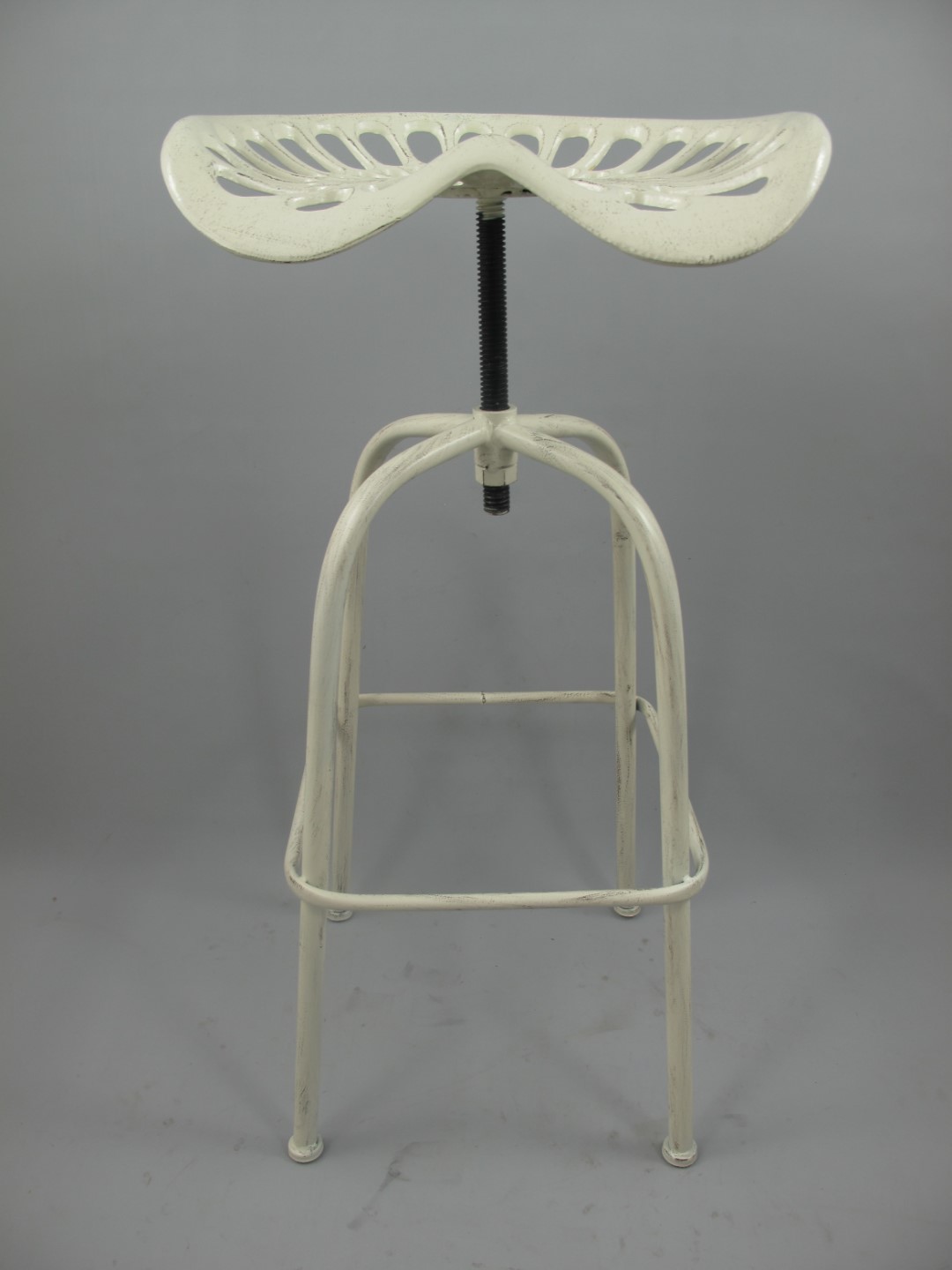 Barstühl Eisen rustikal weiss H.85x45cm Barstühl Eisen rustikal weiss H.85x45cm