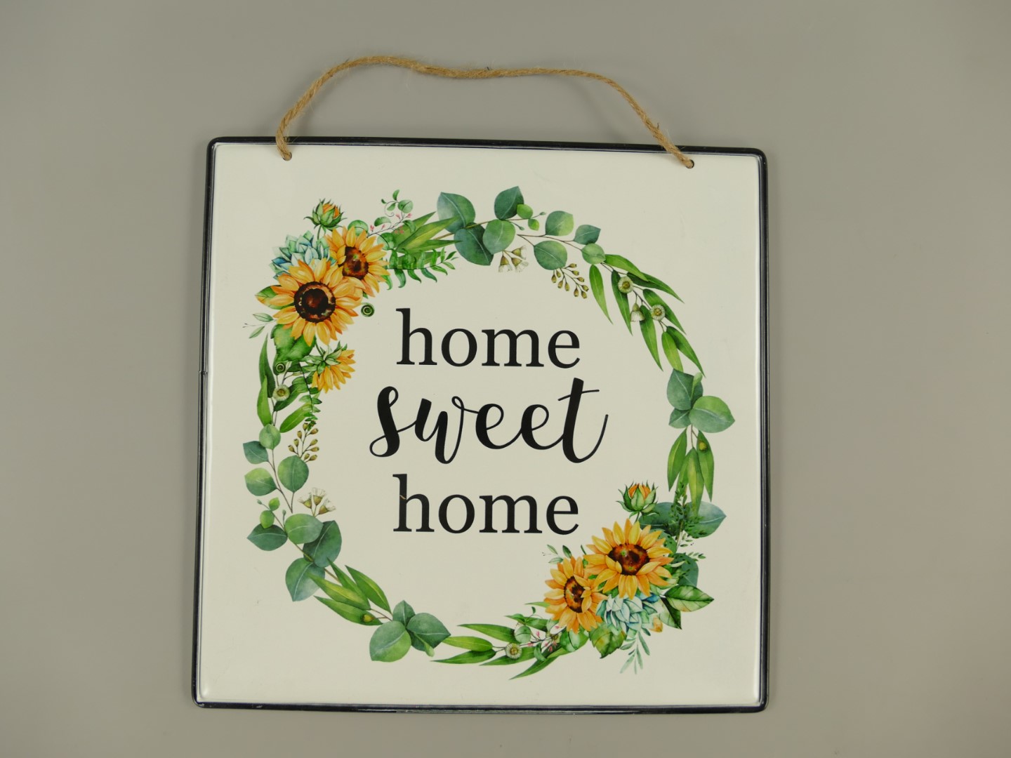 Wandschild(Gestanzt) Eisen Home Sweet Home H.30cm