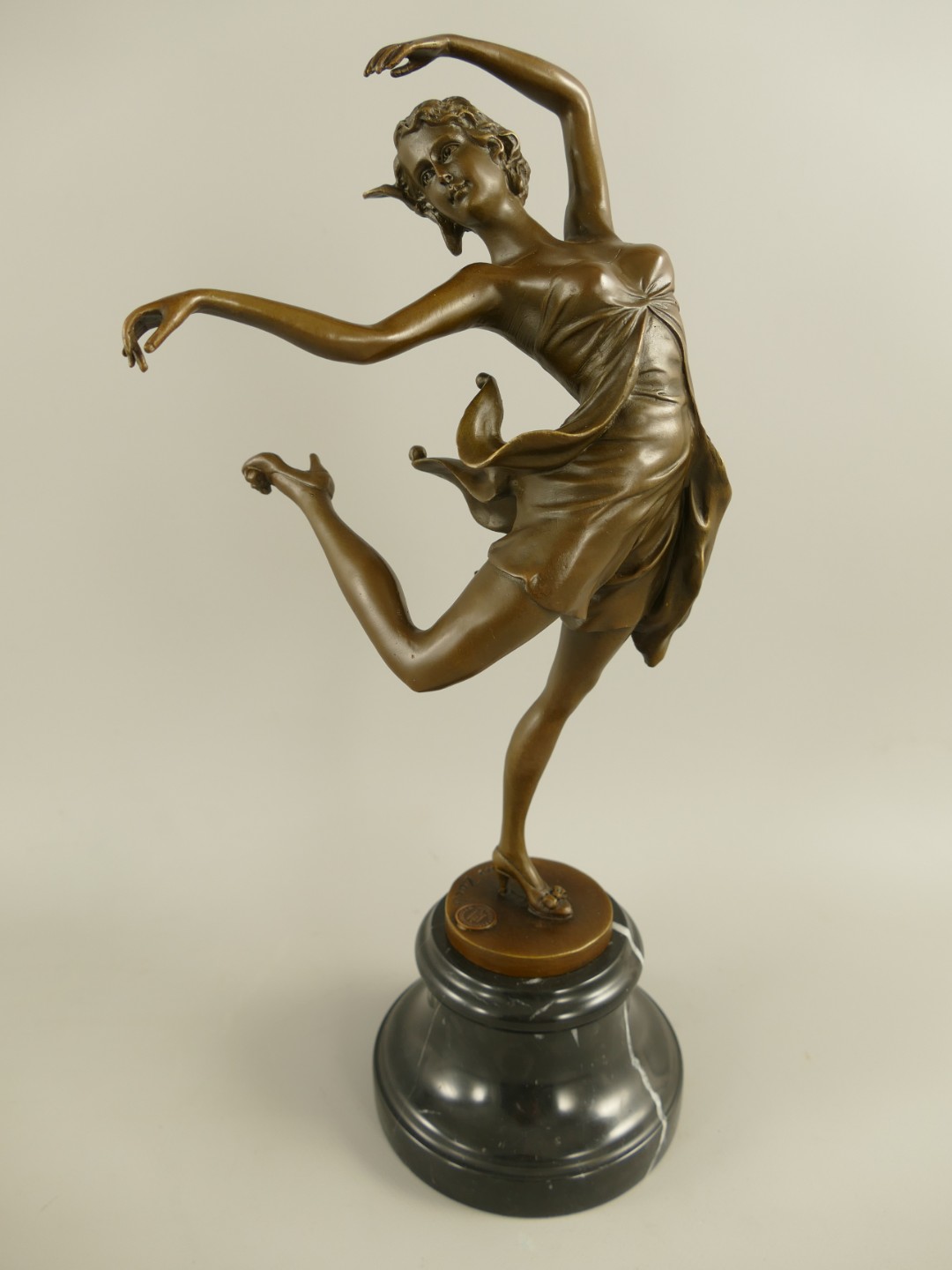 Figur Bronze Ballerina H.38x16x12cm