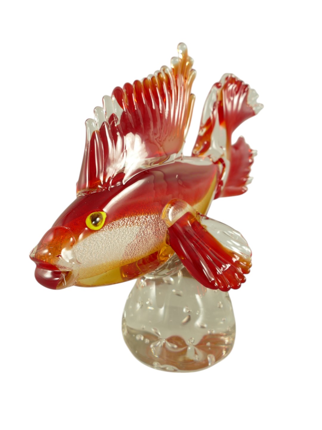 Glasfigur Fisch farbe H.24cm