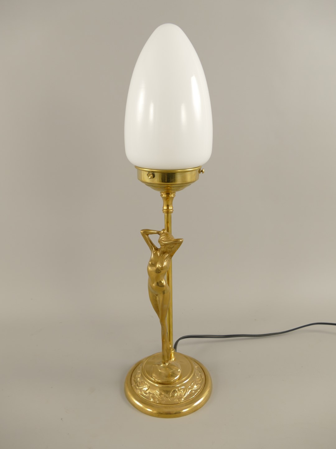 Stehlampe E14 Messing Schirm(215.015H20) H.45cm