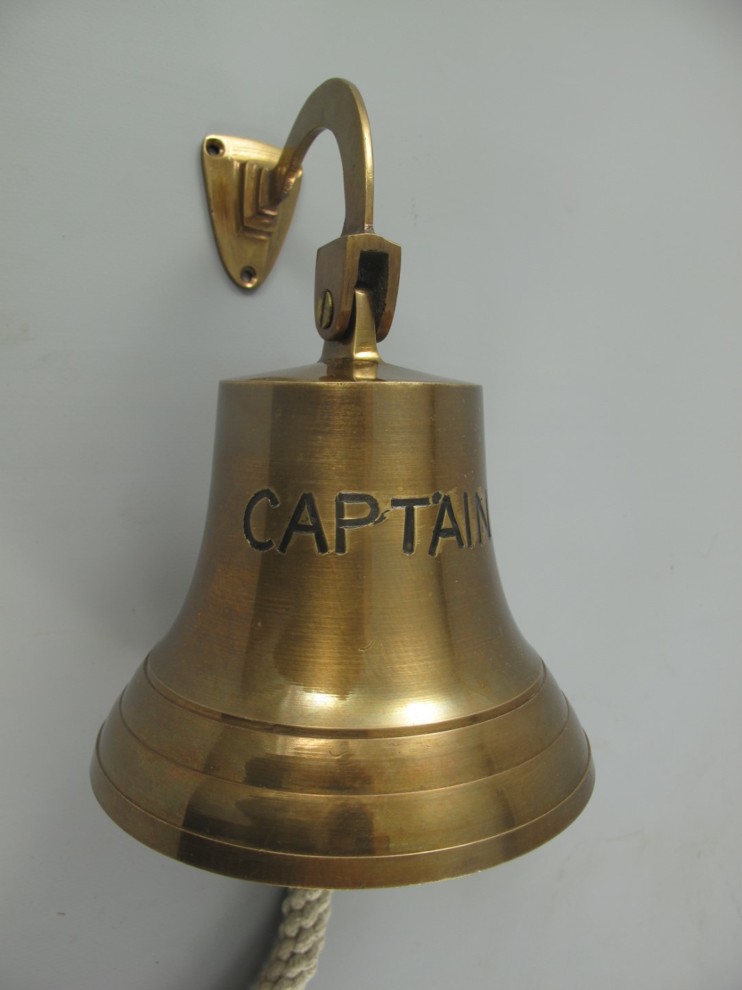 Glocke/Haken Mes. brün(IND)CAPTAIN H.20-D.14cm