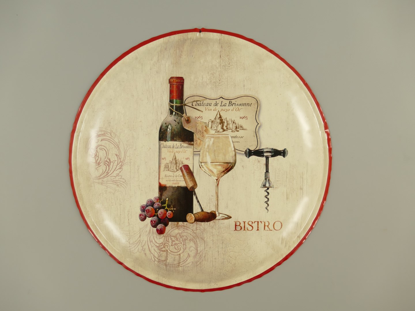 *RAUS*PREIS Wandschild(Gestanz) Bistro D.35cm