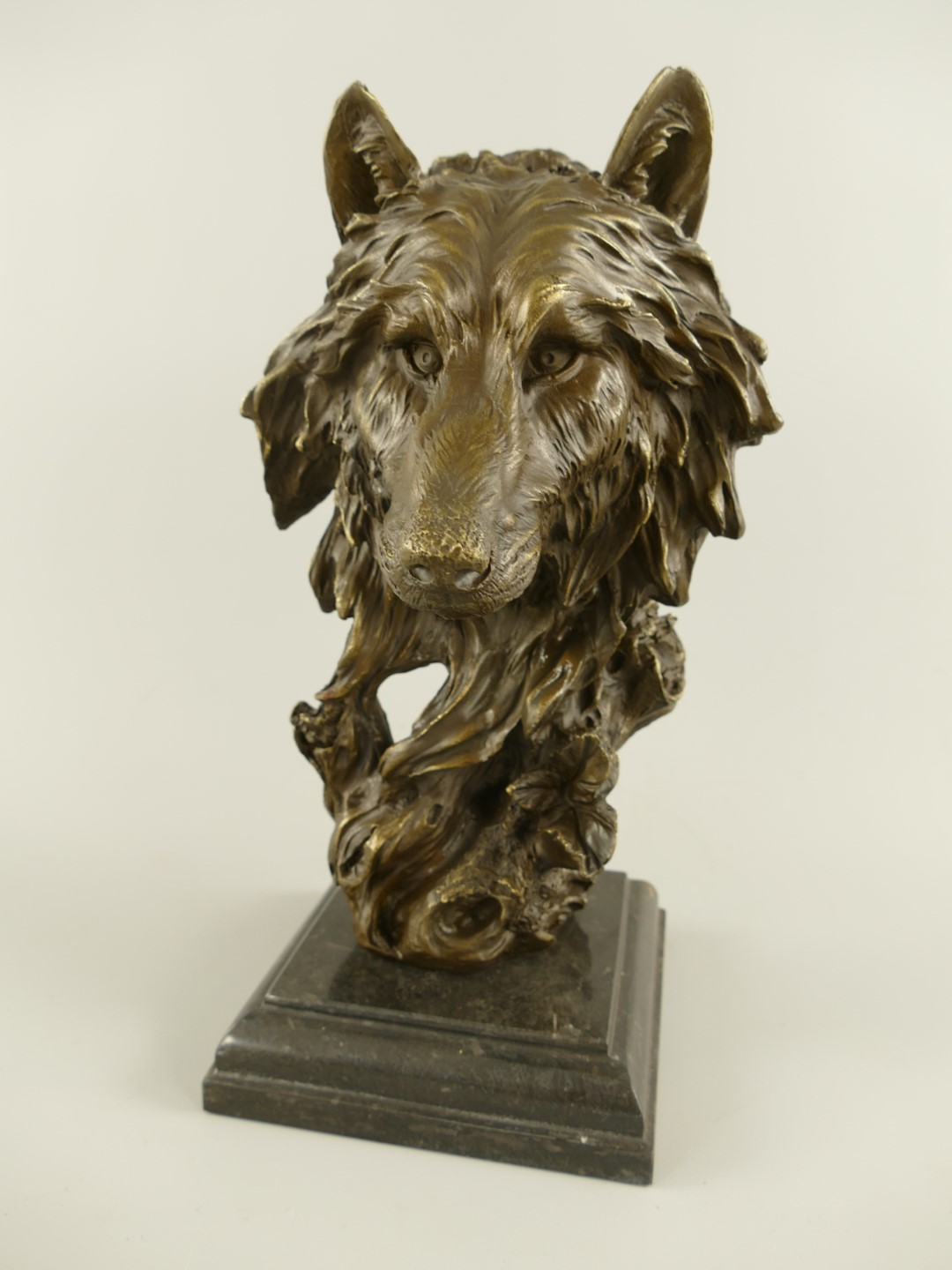 Figur Bronze Wolf H.36x16cm